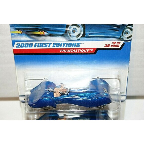 Hot Wheels 2000 First Editions Phantastique # 069 blue LOT (2) - Picture 5 of 6